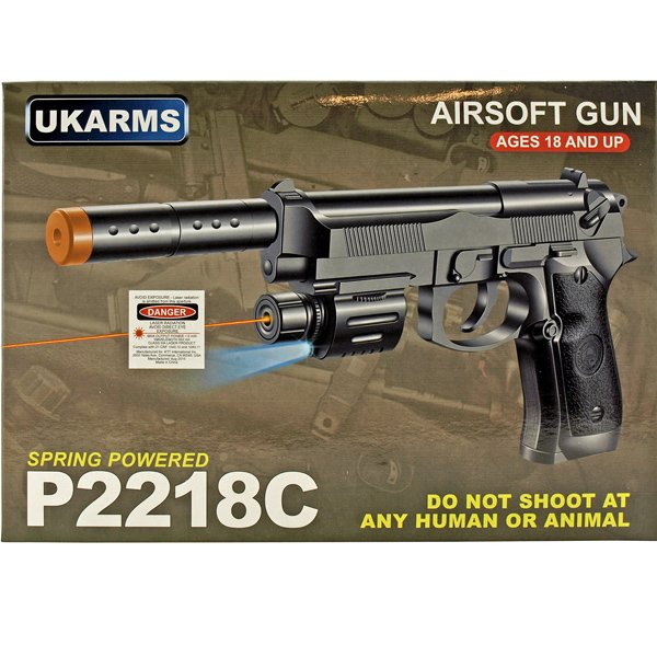 PISTOLA DE RESORTE UKARMS P2218C 6MM P2218C 6MM