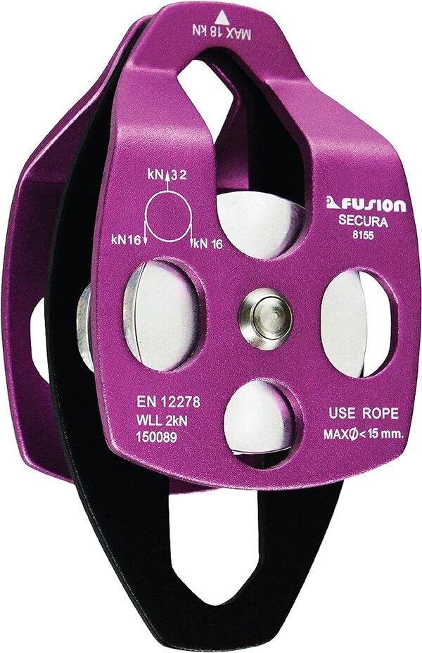 polea de Doble Laterales de Aluminio Swing Color Morado  FP-8155-PUR