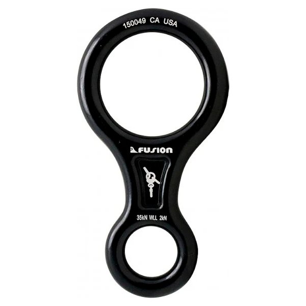 Figura de aluminio 8 descender negro 35Kn  FP-8143-BLK