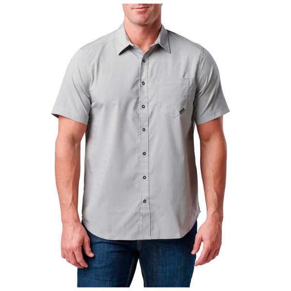 CAMISA MANGA CORTA AERIAL SS GRIS Y BEIGE  71378