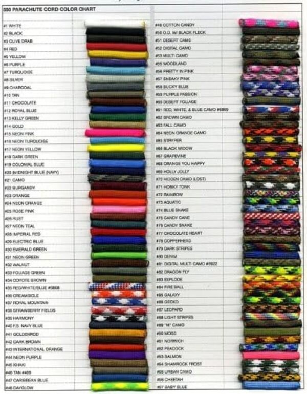 PARACORD 100 FT CAMU VARIADO ARM