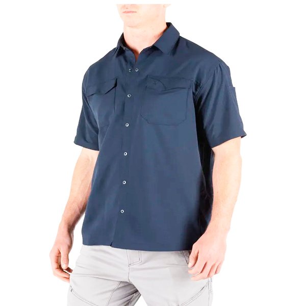 CAMISA MANGA CORTA FREEDOM FLEX AZUL, GRIS Y BEIGE 71340