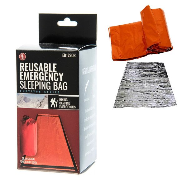 SLEEPING BAG DE EMERGENCIA 84"X36"  EB122OR-