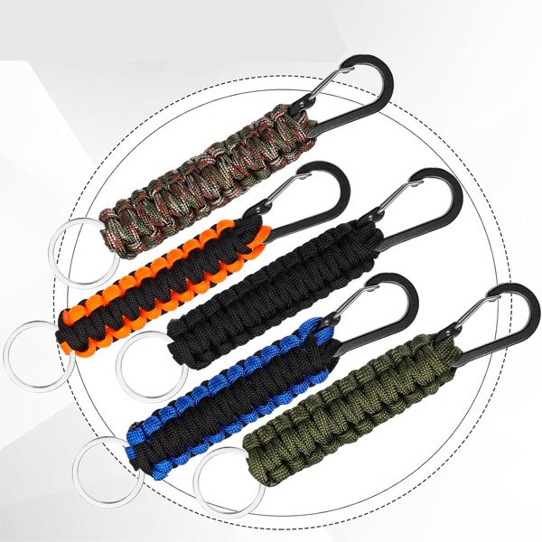 LLAVERO TACTICO PARACORD C/CLIP KC001