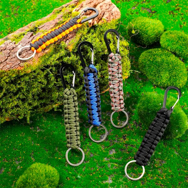 LLAVERO TACTICO PARACORD C/CLIP KC001