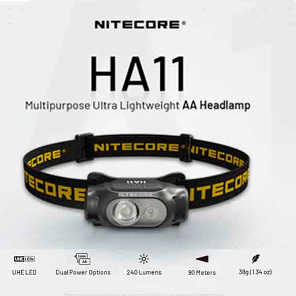 LINTERNA DE CABEZA 240 LUM HA11 UHE