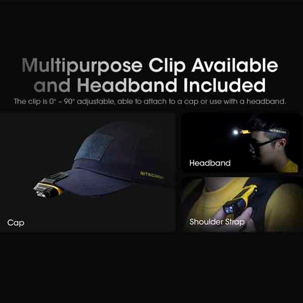 LUZ DE GORRA CON CLIP Y SENSOR DE MOVIMIENTO NU11